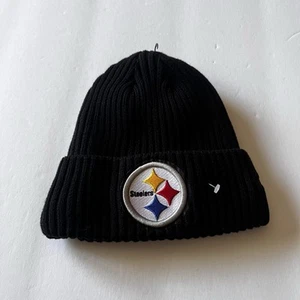 PRO STANDARD NFL PITTSBURGH STEELERS CUFFED KNIT LOHO BEANIE BLACK OS NWOT - Picture 1 of 10