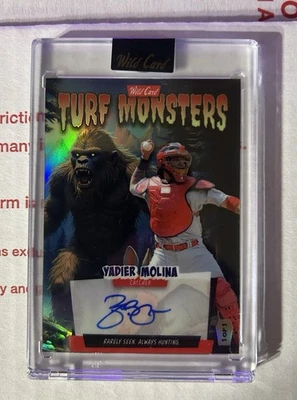 1/1 Yadier Molina Turf autograph Monsters Wild card 2025 - Image 1 of 2