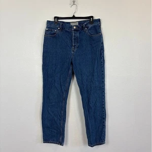 Everlane Organic Cotton 90's cheeky Jean Dark Wash Button Fly 31 Regular - Picture 1 of 6