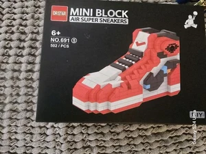 Zapatilla deportiva Dr Star Mini Block Dunk Air Jordan 1 3D nueva - Imagen 1 de 5