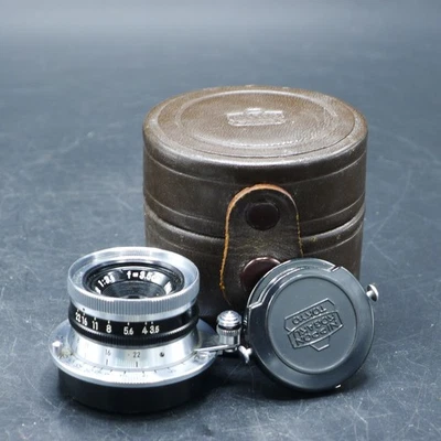 [MINT] Black Belt Nikon W-NIKKOR C 3.5cm F2.5 Leica L39 SM Lens w/Caps & Case - Image 1 of 4