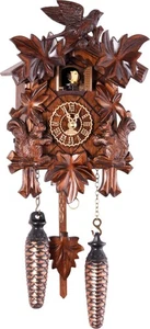 Quartz Cuckoo Clock 5 Leaves, Bird, with Music TU 370 QM - Picture 1 of 1