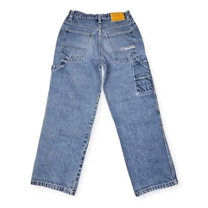 Vintage Y2K Southpole Jeans Boys Size 14 Carpenter Baggy Faded Hip Hop 26x27 - Picture 1 of 11