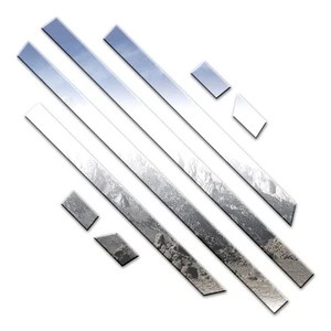 8p Luxury FX Chrome 2 1/4-2 3/8' Rocker Panel Molding fits 2009-2016 Lincoln MKS - Picture 1 of 5