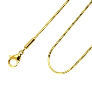 1.2mm Stainless Steel Snake Chain Necklace for Men & Women, Stainless Steel N... - Picture 1 of 8