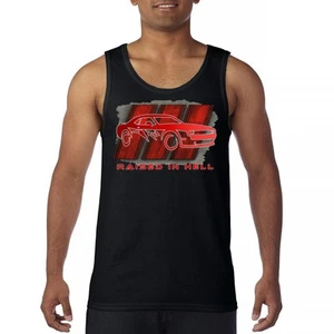 Raised In Hell Muscle Car Tank Top American Performance Power RT V8 Men's Top - Picture 1 of 43