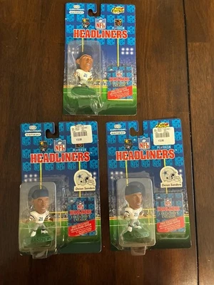 (3) Figuras de cabeza de cartel Corinthian 1996 de Deion Sanders Foto 1 de 4