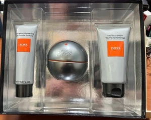 HUGO BOSS IN MOTION 90 ML EDT+GEL 50ml.+ after shave 75ml., vintage , - Imagen 1 de 3