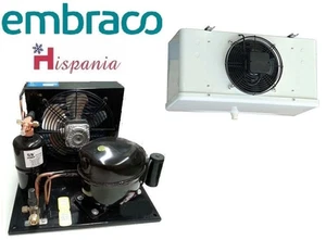 Embraco-condensing-unit with NEK6217GK M/H TEMP + Evap Blower HEA2501 1000m³/hr - Picture 1 of 2
