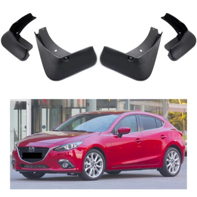 4x Car Mud Flaps Splash Guard Mudguard Fender for Mazda 3 Hatchback 2014-2017 - Изображение 1 из 4