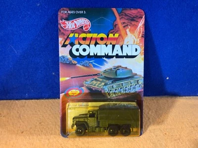 L9-18 HOT WHEELS ACTION COMMAND - TROOP CONVOY #9379 - 1984 - CRACKED BLISTER - Image 1 of 4