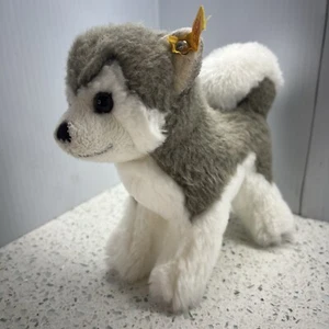Steiff Bernie Husky kuschelweicher Plüsch #104985 realistische lebensechte Miniatur 7 Zoll - Bild 1 von 9