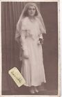 OLD PHOTO WOMAN DRESS VEIL CONFIRMATION CATHOLIC 1930S SOCIAL HISTORY CT 168