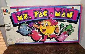 Vintage Ms. Pac-Man Board Game Milton Bradley 1982 Near Complete 65/68 Dot Piece - Picture 1 of 15