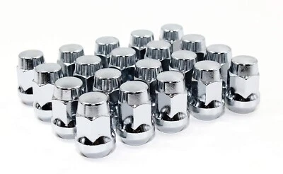 Set 20 12x1.5 Chrome Acorn Tuner Lug Nuts for Mazda MX-5 Miata CX 2 3 5 6 RX8 - Image 1 of 4