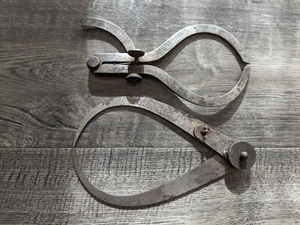 Lot of 2 Vintage Outside Calipers 7" W.M. Johnson Newark NJ USA & 9" Starrett - Picture 1 of 8