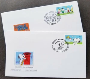 Germany Snoopy 2018 Cartoon Animation Mailbox Postbox (FDC self adhesive - Picture 1 of 5