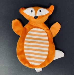 Boppy Orange Felix Fox Baby Security Blanket Lovey Stripes Crinkle Flat Plush  - Picture 1 of 3
