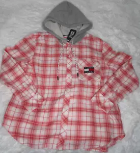 Tommy Hilfiger kariertes Kapuzenshirt mit Flanell Größe Small neu mit Etikett rosa - Bild 1 von 7