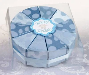10 cajas de rebanadas de pastel azul - Imagen 1 de 2