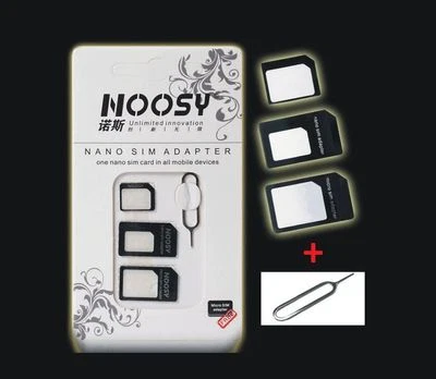 NOOSY MULTI KARTENADAPTER SET SIM KARTE ADAPTER KARTENLESER LESEGERÄT HANDY TABLET Z7