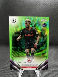 2023-24 Topps Chrome UEFA Amankwah Forson Neon Green Wave Refractor /399 RC - Bild 1 von 2