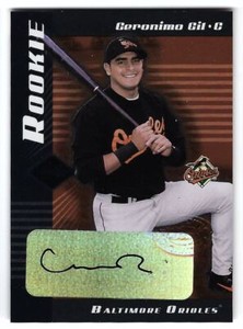 2001 Leaf Limited #318 Geronimo Gil Baltimore Orioles Rookie Auto 0032/1000