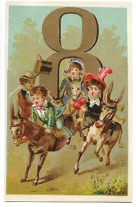 Chiffre 8 - Huit - Chromo - Trade card - Picture 1 of 2