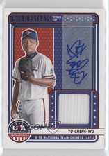 2023 Panini USA Baseball Stars & Stripes Signatures /72 Yu-Cheng Wu Auto