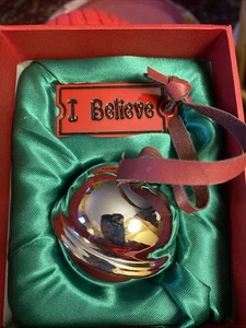 Polar Express Silver "I Believe" Bell - Warner Bros W/Gift Box - Picture 1 of 3