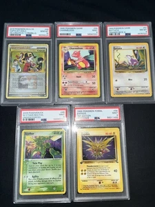 Pokemon Vintage 5 PSA Slabs - Picture 1 of 1