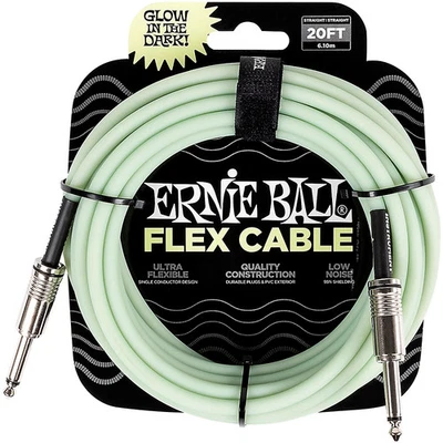 Cable de instrumento Ernie Ball Flex Glow recto/recto 20 pies Foto 1 de 2
