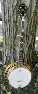 Epiphone Gibson  5 String Resonator Banjo w/Hard Case , Tone Ring, Gold Plated - Picture 1 of 11