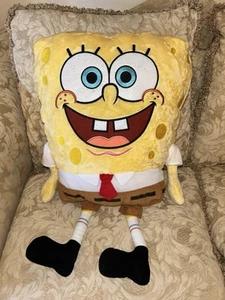 SpongeBob Squarepants 24” Plush Cuddle Pillow Nickelodeon Viacom EXCELLENT - Picture 1 of 3
