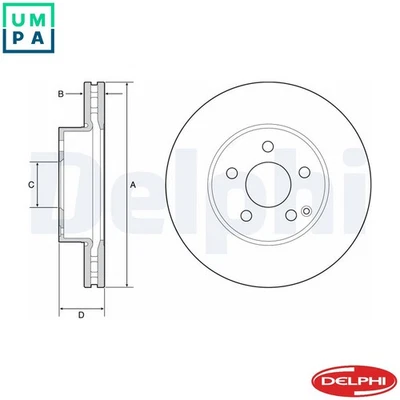 2x BRAKE DISC BG4945C FOR MERCEDES-BENZ C-CLASS/T-Model SLK E-CLASS SLC 2.1L - Image 1 of 4