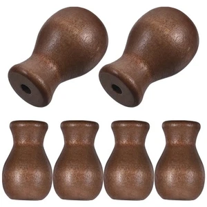 6 Pcs Wood Cord Tassels Ends Wooden Pendant Accessories Window Blind Pull Knobs - Zdjęcie 1 z 12
