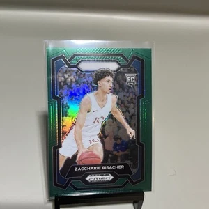 2024 Panini Prizm Draft Picks - Zaccharie Risacher #69 Green Prizm (RC) - Picture 1 of 3