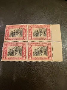 US Scott # 651 2 centavos Clark bloque de cuatro MNH. Envío gratuito. - Imagen 1 de 2