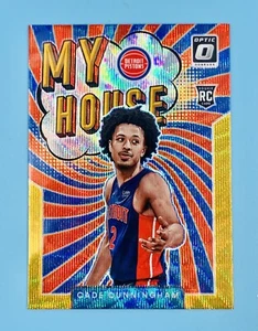 CADE CUNNINGHAM 2021-22 DONRUSS OPTIC GOLD WAVE MY HOUSE ROOKIE SSP CASE HIT📈📈 - Picture 1 of 2