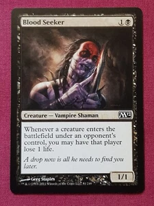 Magic The Gathering 2012 CORE SET M12 BLOOD SEEKER black card MTG - Picture 1 of 2