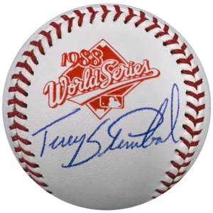 Terry Steinbach Autographed 1988 World Series OMLB Oakland Athletics A's Signed - Picture 1 of 1