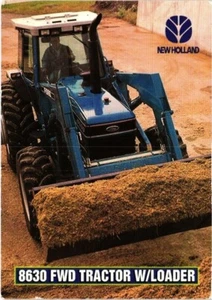 Ertl Harvest Heritage Trading Card #F11 New Holland 8630 FWD Traktor mit Lader - Bild 1 von 2