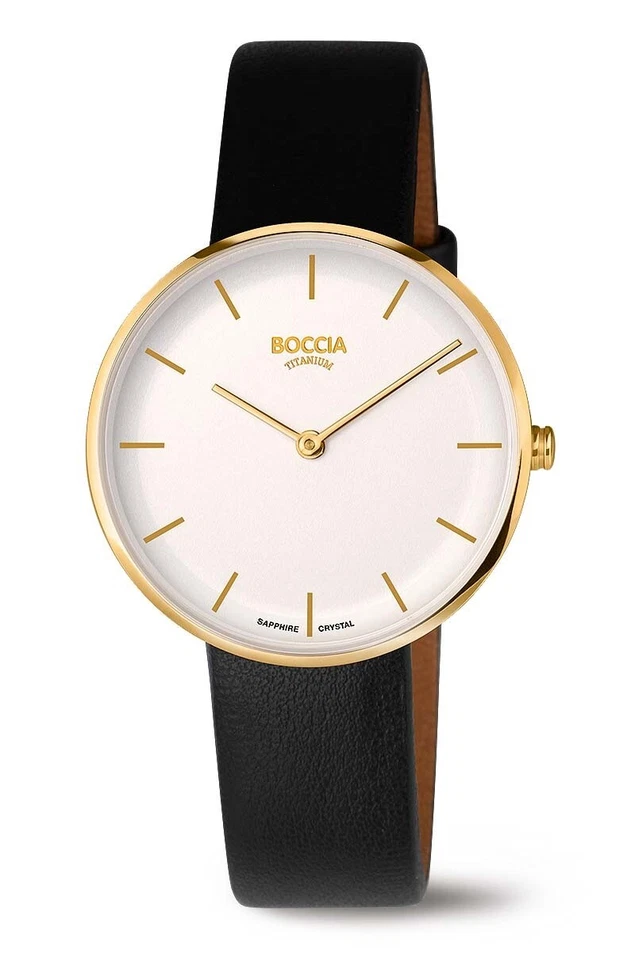 Boccia Titanio 3327-04 Orologio da Donna Titan Vegan Apple-Skin Colore Dorato - Immagine 1 di 1