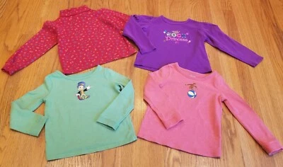 LOT/4~TOPS/SHIRTS~GIRL'S~SIZE 4T~LS~PRINCESS/CURIOUS GEORGE/JIMENY CRICKET~FALL - Image 1 of 4