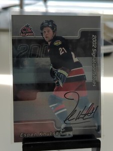 2001-02 Be a Player Signature Series Espen Knutsen Autograph #181