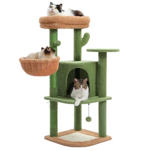 PAWZ Road Cat Tree 42" Cat Tower House with Scratching Posts for Indoor Cats - Picture 1 of 8