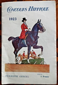 PFERDEWETTBEWERB 1923 OFFIZIELLES PROGRAMM - WERBUNG "AUTOMOBILISMO - Bild 1 von 4