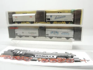 Fleischmann 8326, 8327, Minitrix Bell, Löwenbräu vagón de cerveza colección repuesto embalaje original - Imagen 1 de 9