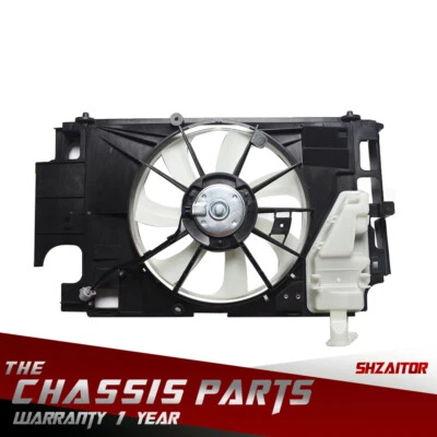 Radiator A/C Condenser Cooling Fan Assembly For Toyota Prius C 2012-2018 2019 - Image 1 of 4