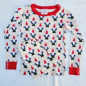 Hanna Andersson Kids' Gnome Organic 2pc Long John Pajamas - 110 (US 5) - Picture 1 of 8